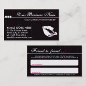 verwijzingskaart voor gif lippen aanbevelingskaartje (Voorkant / Achterkant)