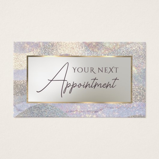 Verwijzingskaart voor Glitter waterverf Wandt Visitekaartje (Voorkant)