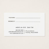 verwijzingskaart voor marmerontwerp visitekaartje (Achterkant)