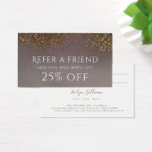 verwijzingskaart voor vloeibare glitter visitekaartje (Bureau)