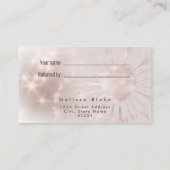 verwijzingskaart zonnebloem visitekaartje (Achterkant)