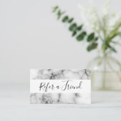 verwijzingsmarmer aanbevelingskaartje (Staand voorkant)