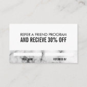 verwijzingsmarmer aanbevelingskaartje (Achterkant)