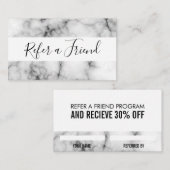 verwijzingsmarmer aanbevelingskaartje (Voorkant / Achterkant)