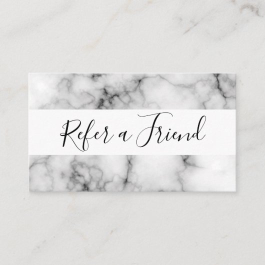 verwijzingsmarmer aanbevelingskaartje (Voorkant)