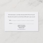 Verwijzingsprogramma Aspen Leaves Aanbevelingskaartje (Achterkant)