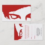 verwijzingsprogramma in emo - stijl aanbevelingskaartje (Voorkant / Achterkant)