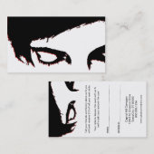 verwijzingsprogramma in emo - stijl aanbevelingskaartje (Voorkant / Achterkant)