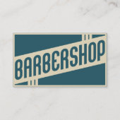 verwijzingsprogramma retro barbershop aanbevelingskaartje (Achterkant)