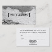 verwijzingsprogramma stadmuur aanbevelingskaartje (Voorkant / Achterkant)