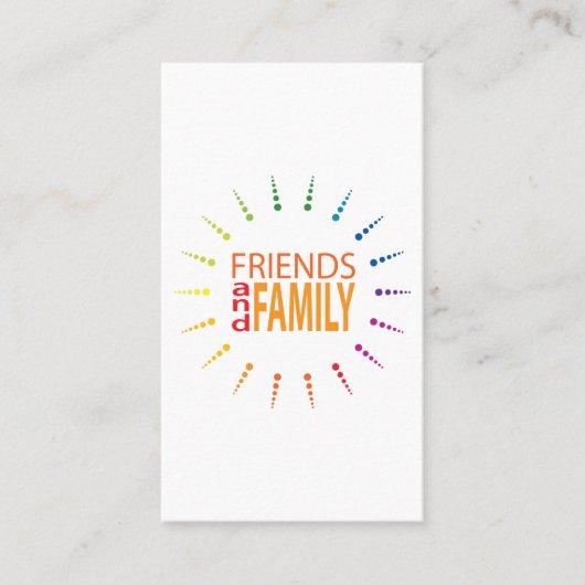 verwijzingsprogramma voor vrienden en familie-rege aanbevelingskaartje (Voorkant)