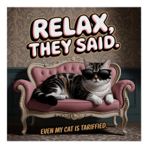 Verwilde Geschenk voor Kat Liefhebbers Nu Perfect Poster