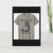 Verwilderd en Zwanger Raak Me Niet Grappig Zwanger Kaart (Voorkant)