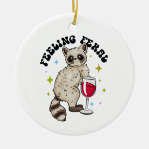 Verwilderd gevoel keramisch ornament
