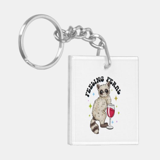 Verwilderd gevoel sleutelhanger (Voorkant Links)