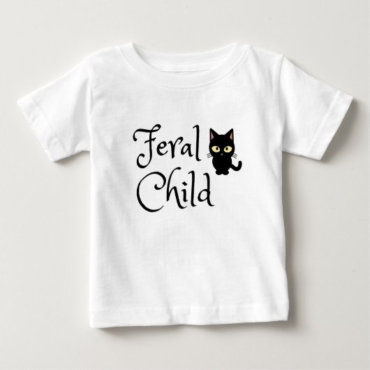 Verwilderd kind met Black Cat Design (Voorkant)