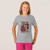 Verwilderd Meisje Kerst Opossum Xmas Trashy Retro T-shirt (Voorkant volledig)