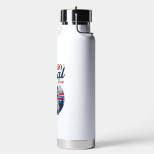 Verwilderde 250 en gratis wasbeer patriottisch vec waterfles