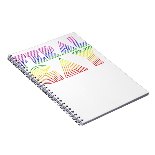 Verwilderde Gay LGBT Gay Bi Pan Trans Pride Meme R Notitieboek (Rechterzijde)