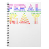 Verwilderde Gay LGBT Gay Bi Pan Trans Pride Meme R Notitieboek (Voorkant)