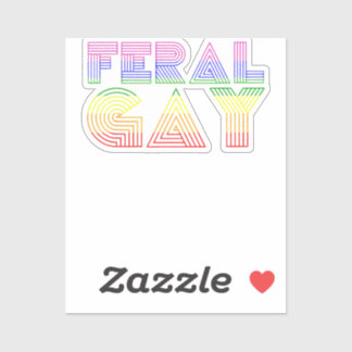 Verwilderde Gay LGBT Gay Bi Pan Trans Pride Meme R Sticker