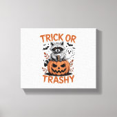 Verwilderde Halloween truc of Trashy Canvas Afdruk (Voorkant)