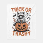 Verwilderde Halloween truc of Trashy Fleece Deken (Voorkant)