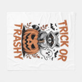 Verwilderde Halloween truc of Trashy Fleece Deken (Voorkant (Horizontaal))