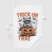 Verwilderde Halloween truc of Trashy Golfhanddoek (Insitu)