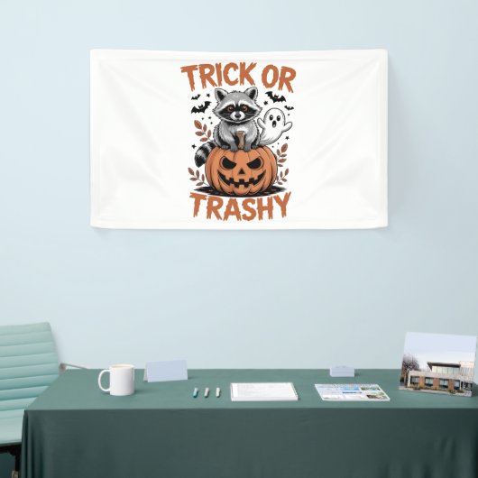 Verwilderde Halloween truc of Trashy Spandoek (Beurs)