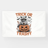 Verwilderde Halloween truc of Trashy Spandoek (Horizontaal)