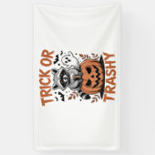 Verwilderde Halloween truc of Trashy Spandoek (Verticaal)