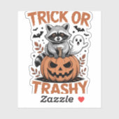 Verwilderde Halloween truc of Trashy Sticker (Vel)