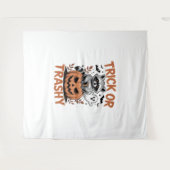 Verwilderde Halloween truc of Trashy Wandkleed (Voorkant (horizontaal))