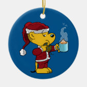 Verwilderde kerstvakantie keramisch ornament (Voorkant)