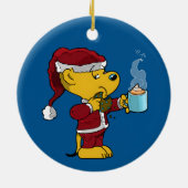 Verwilderde kerstvakantie keramisch ornament (Achterkant)