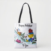 Verwilderde kerstvakantie tote bag (Voorkant)