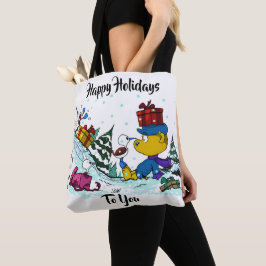 Verwilderde kerstvakantie tote bag
