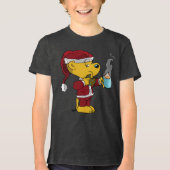 Verwilderde kerstvakantie Tri-Blend shirt (Voorkant)