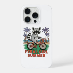 Verwilderde Meisje Zomer Wasbeer Strand Sfeer Wild iPhone 15 Pro Case