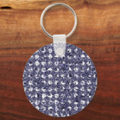 Verwisselbare hint van kleur Sequin Effect Sleutel Sleutelhanger (Voorkant)