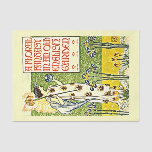 Verwisselingspapier 10 x 15 inch - Walter Crane 27 Tissuepapier (Voorkant)