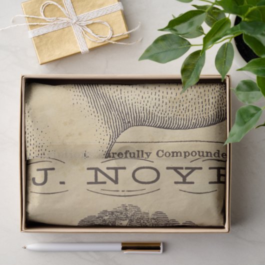 Verwisselingspapier voor apothekersmeubelen tissuepapier (Geschenk)