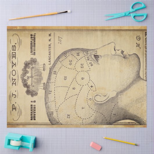 Verwisselingspapier voor apothekersmeubelen tissuepapier (Craft)