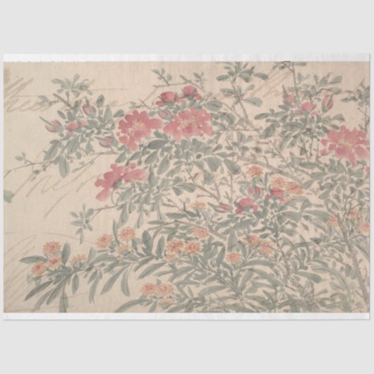 Verwisselingspapier voor Floral Script-meubels Tissuepapier (Voorkant)