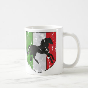 Verwoekerde blik op Italiaanse rust met paard Koffiemok