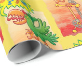 Verwoekerde groene papegaaien gezegde slechte woor cadeaupapier (Rol Hoek)