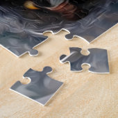 Verwoelde wilde paddenstoelen legpuzzel (Zijkant)