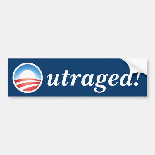 Verwoest! NObama Bumpersticker (Voorkant)