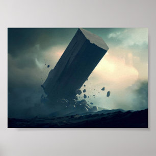 Verwoeste monoliet poster